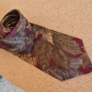 "Make Offer" Halston Heritage Artistic Brown and Green Tie